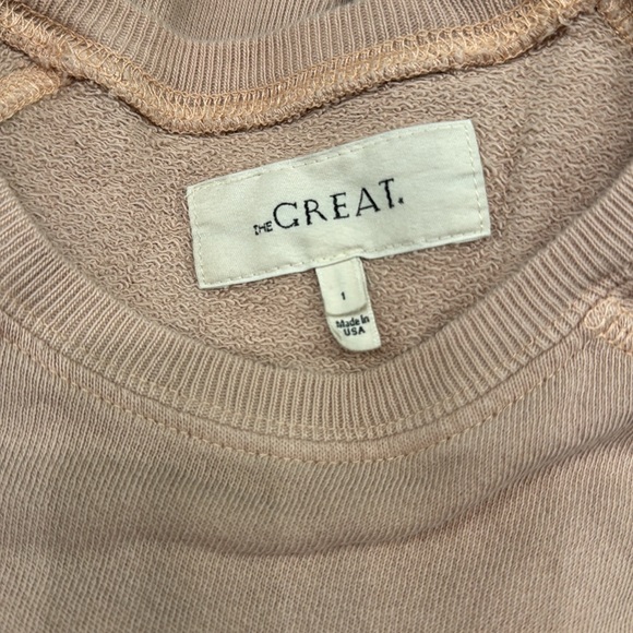 Baby pink and white striped sweat outfit by The Great - Picture 5 of 7